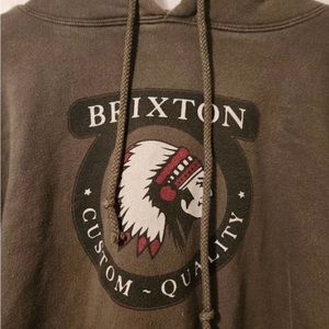 Brixton Stamp Chief Rival Hoodie Pullover Sweatshirt